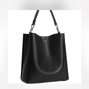 Allsaints leather hobo bag with removable pouch